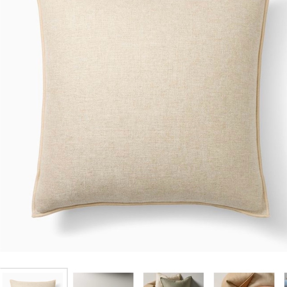 NWOT West Elm Classic Linen Throw Pillow Cover